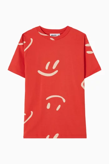Graphic Print T-shirt in Cotton