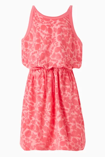 Camden Citrus-print Dress in Cotton-terry