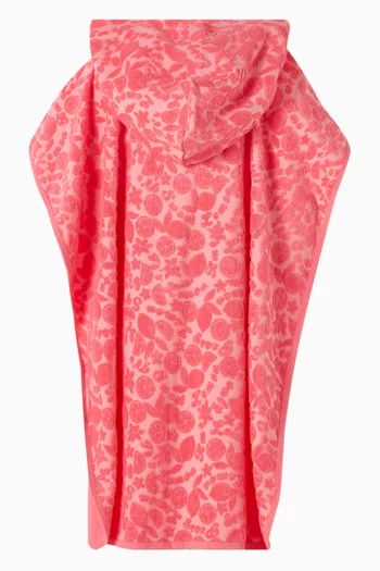 فستان شاطئ بنقشة حمضيات قطن تيري