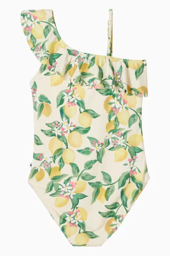 Net Citrus-print One-piece Swimsuit