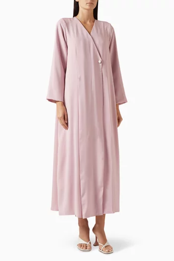 Flowy Abaya in Moroccan Crepe