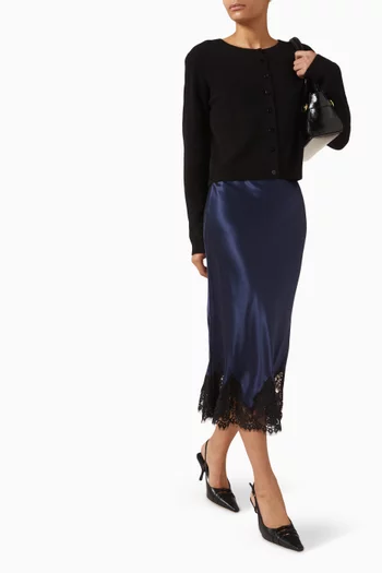 Carolina Midi Skirt in Silk