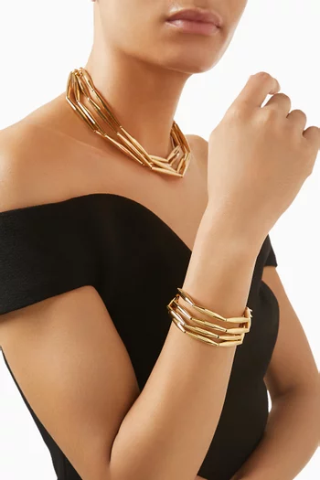 Lumia Maia Bracelet in 24kt Gold-plated Brass