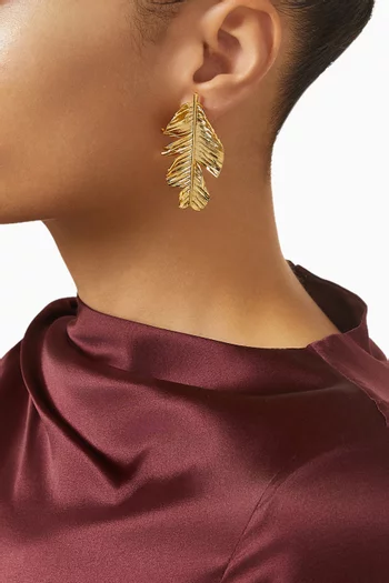 Sunlit Earrings in 24kt Gold-plated Brass
