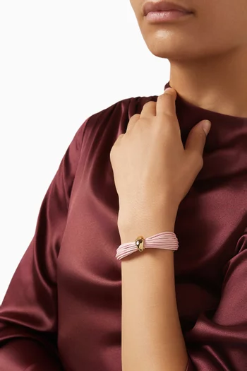 سوار مالي بتصميم حبال نحاس مطلي ذهب عيار 24