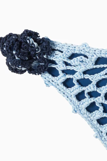 قطعة بيكيني سفلية ميسي مطرزة بزهور