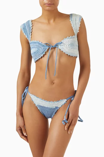 Lucy Self-tie Bikini Briefs in Crochet