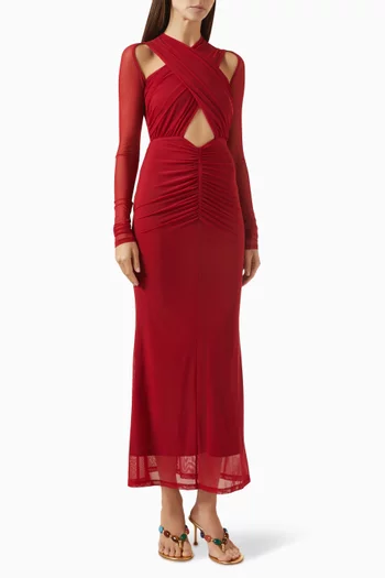 فستان روزالي طويل تول