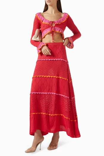 Addie Maxi Skirt in Knit