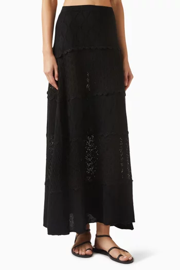 Addie Maxi Skirt in Knit