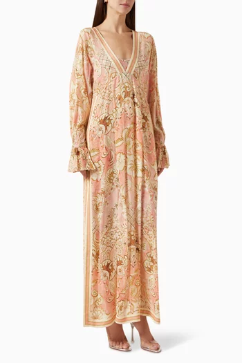 Anah Printed Kaftan in Viscose