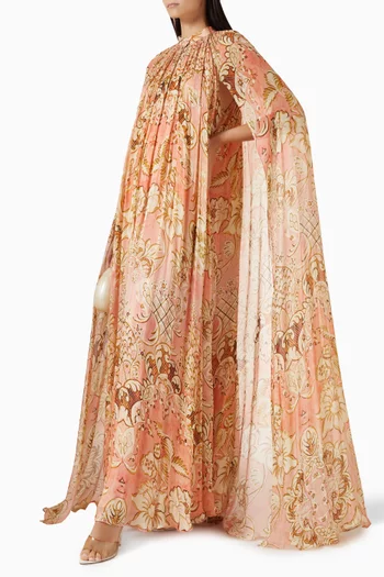 Anah Cape Kaftan in Viscose