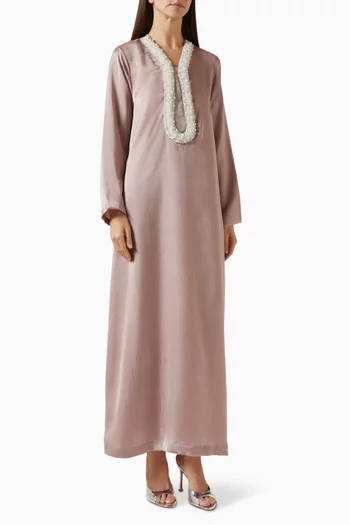 Embellished Cut-out Maxi Dress