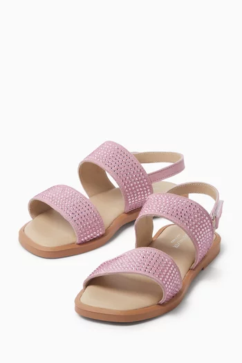 Crystal-Embellished Sandals