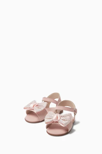 Bow-embellished Sandals