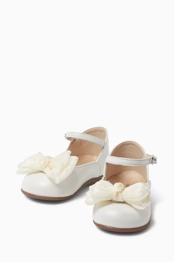 Bow-embellished French Ballerinas