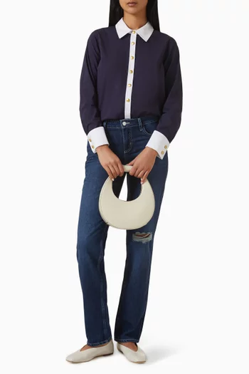 بودي سوت ليزلي بأساور فرنسية