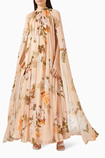 فستان كينا طويل بكشكش