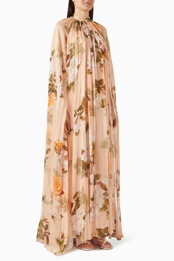 فستان كينا طويل بكشكش