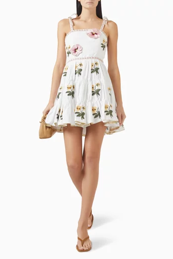 Tara Mini Dress in Linen