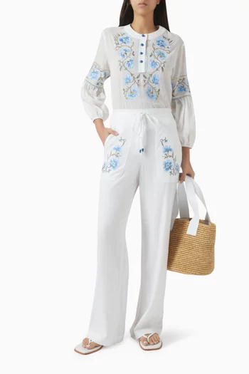 بنطال لولا كتان