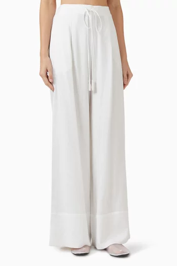 بنطال جينا كتان