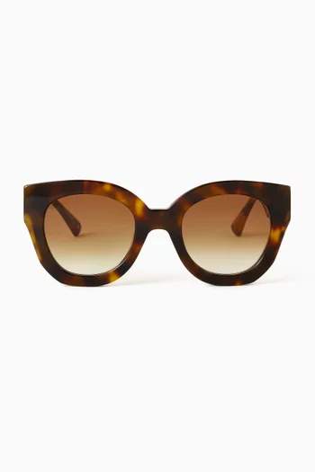 The Swirl Butterfly Sunglasses in Acetate