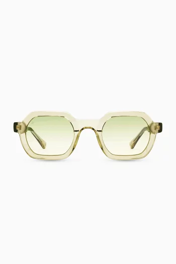 The Darren Rectangle Sunglasses in Acetate