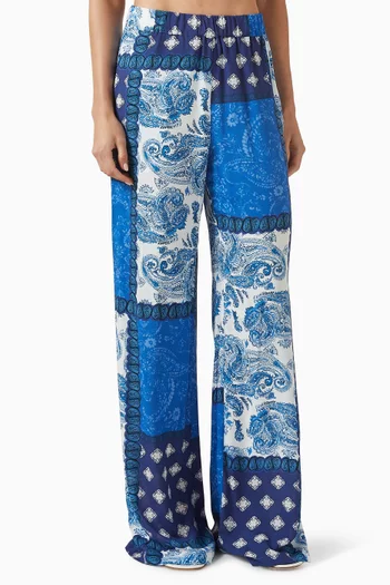 Midnight Paisley Pants in Viscose