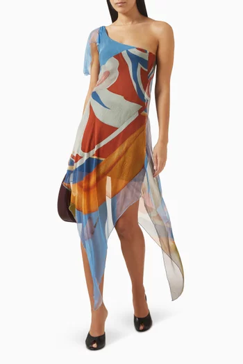 قفطان بالينكي فلوريس حرير شيفون