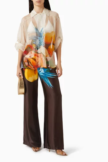 Salpicon Shirt in Silk-chiffon