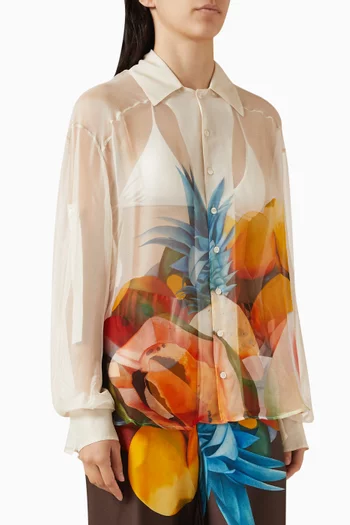 Salpicon Shirt in Silk-chiffon