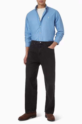 Polo Pony Shirt in Cotton Poplin