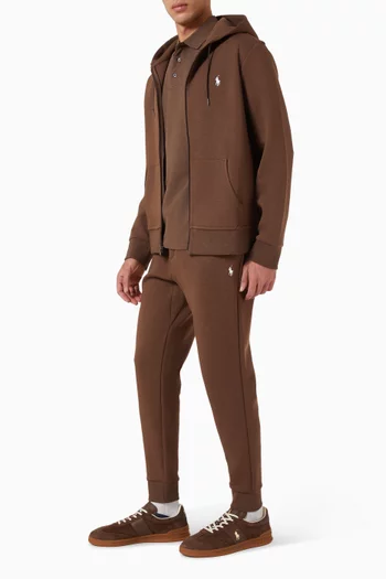 بنطال رياضي بحياكة مزدوجة مزيج قطن