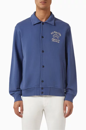 Graphic Baseball Sweatshirt in Cotton