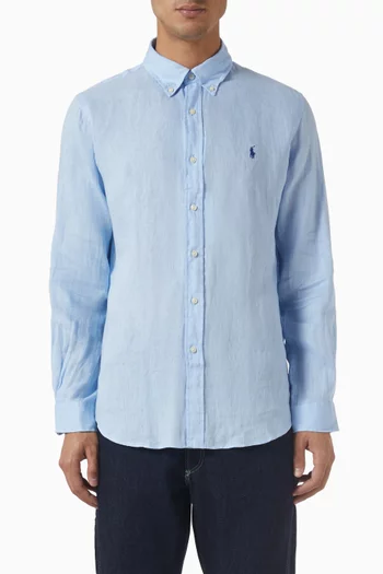 قميص بشعار لاعب البولو على حصان قطن