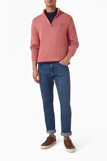 Half Zip Sweater in Cotton