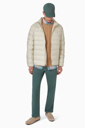 Pleated Chino Pants in Cotton