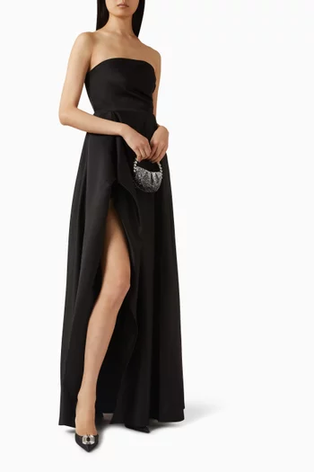 Marina Maxi Dress in Satin