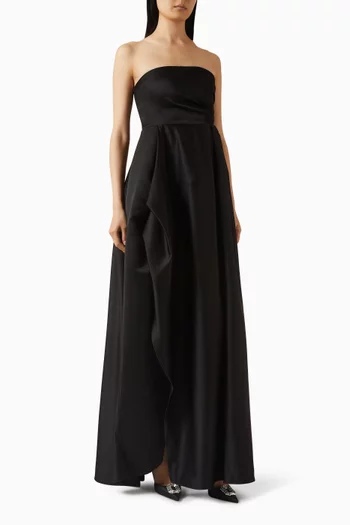 Marina Maxi Dress in Satin