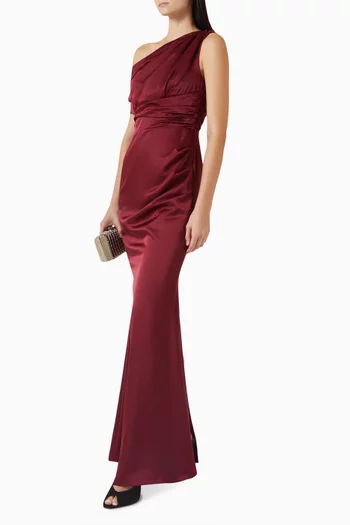 Maximus Maxi Dress in Satin