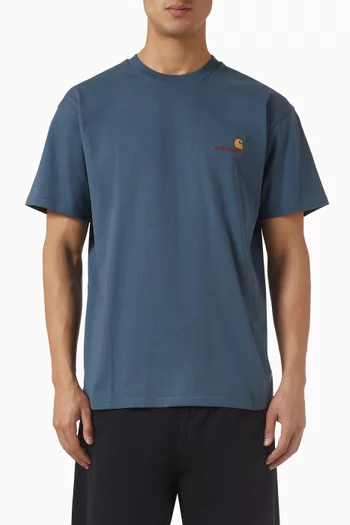 تي شيرت أمريكان سكريبت قطن