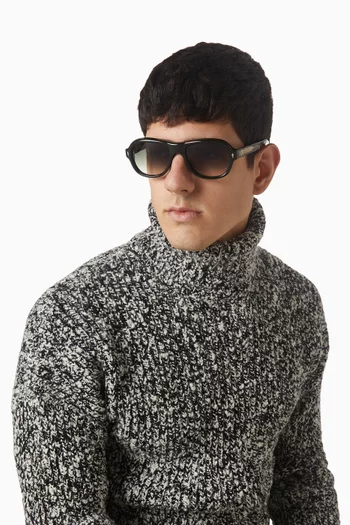 نظارة شمسية ريتشارد بإطار أفياتور أسيتات