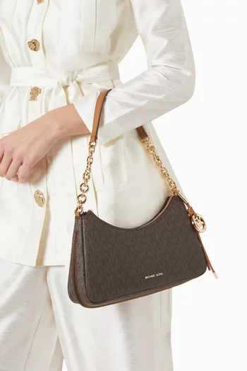 حقيبة كتف نوليتا قنب بنقشة شعار الماركة