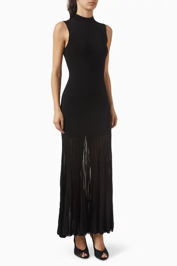 Drop-waist Maxi Dress in Knit