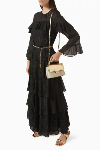 حقيبة ساتشل تريبيكا صغيرة للغاية جلد لامع