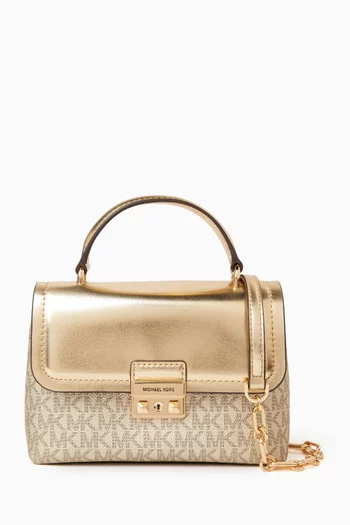 حقيبة ساتشل تريبيكا صغيرة للغاية جلد لامع