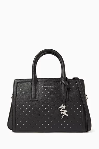 Small Laila Satchel in Studded Leather