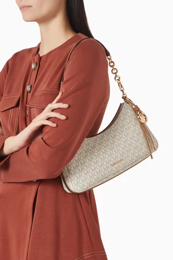 حقيبة كتف نوليتا قنب بنقشة شعار الماركة