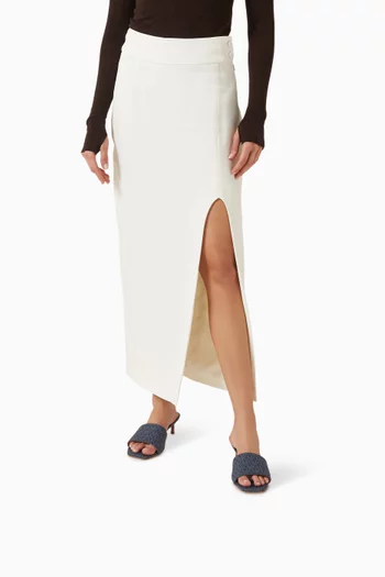 حذاء اليس مفتوح من الخلف بكعب 50 مم قنب بنقشة شعار الماركة